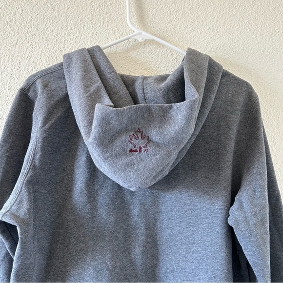 Roots 73 Women’s Zip Hoodie Large Gray Canada Embroidered Sporty Lounge Gym - Picture 11 of 12